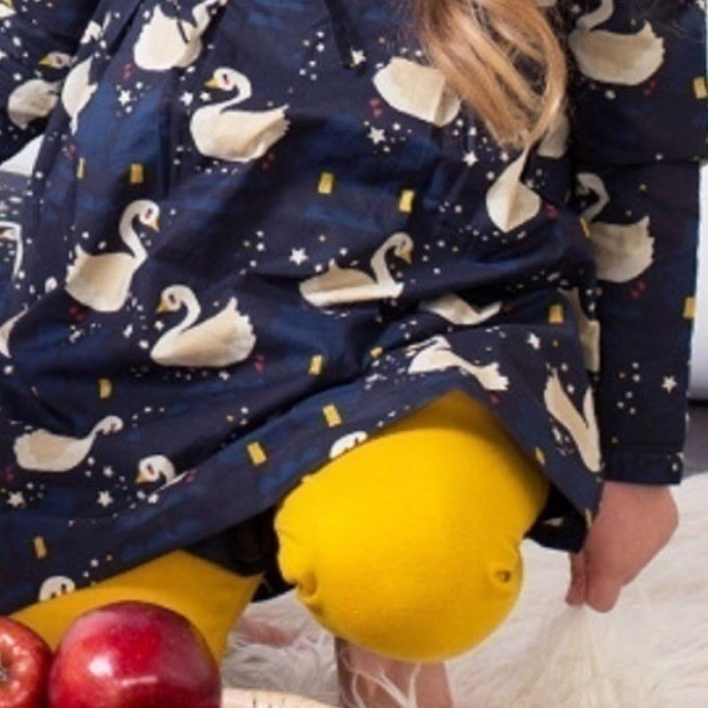 Little Green Radicals Gold Organic Cotton Elastic Waist Leggings‎ Size 5-6Y - Picture 3 of 3